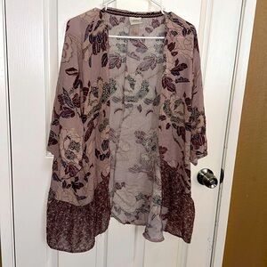 Knox Rose Floral Cardigan Size: L